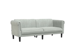 Sofa, Sofas Vidaxl Cinzeto Veludo (n/a)