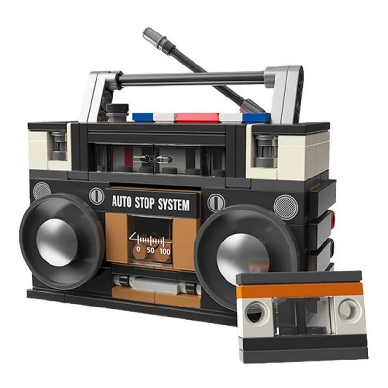 Kit de blocos de construção Rádio Cassete MBMT005 MADNESSTOY