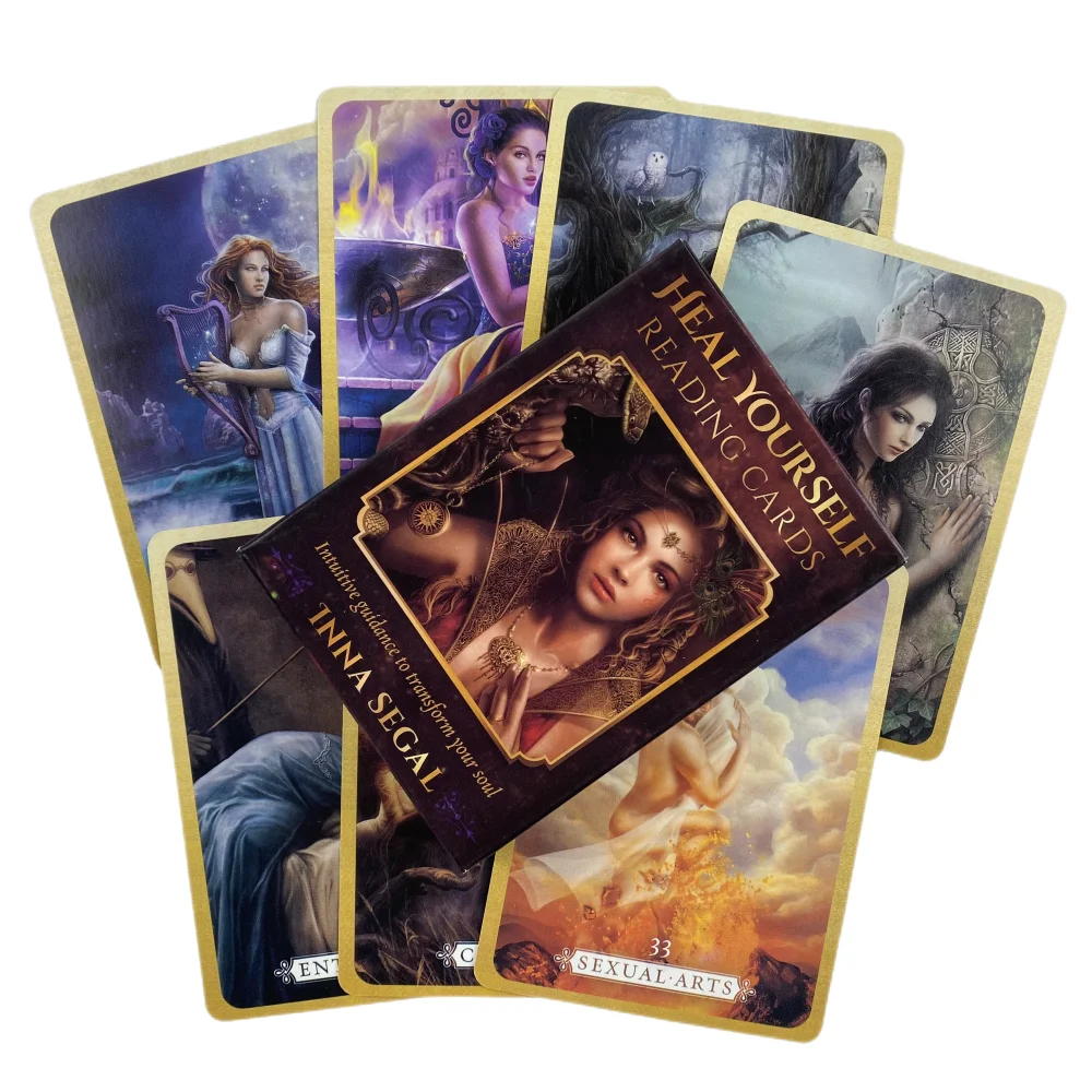 Tarot, Cartas de Cura, Adequadas para Encontros com Familiares e Amigos, Guia em Inglês. MDUG