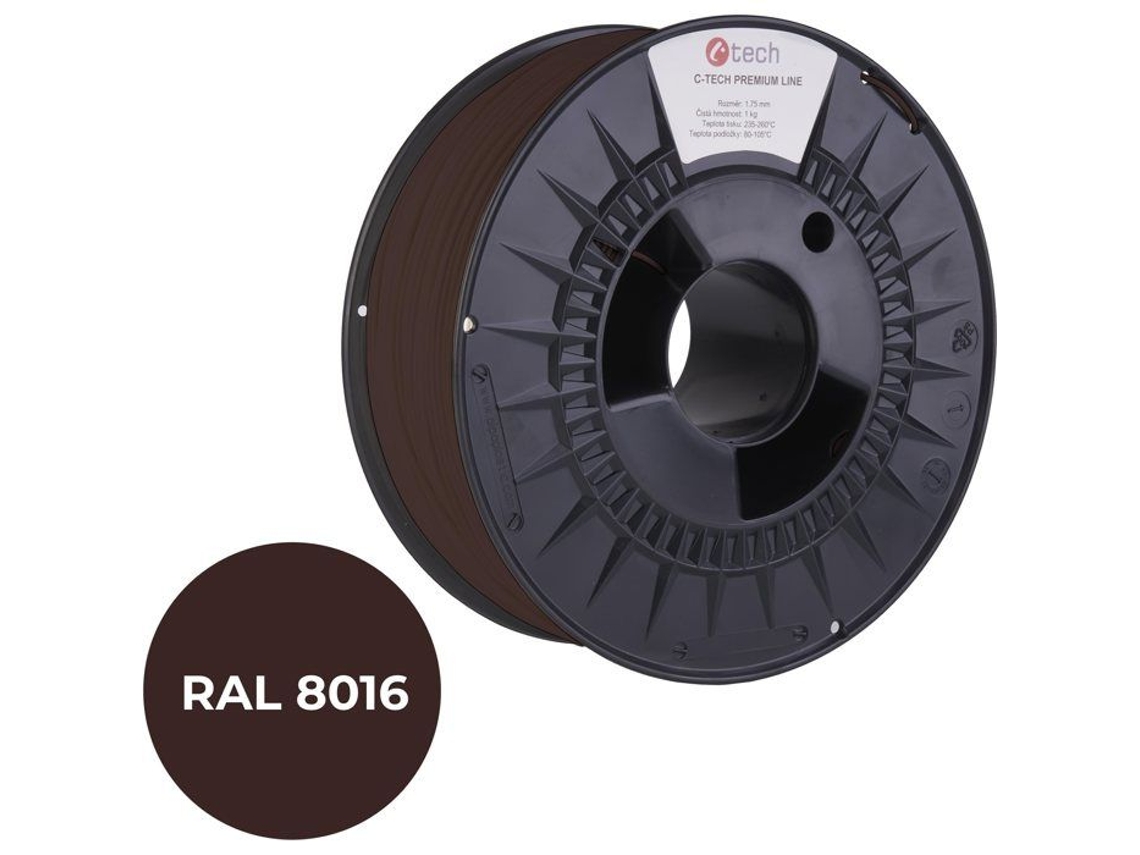 Filamento C Tech Premium Line Pla Castanho Acajou Ral8016
