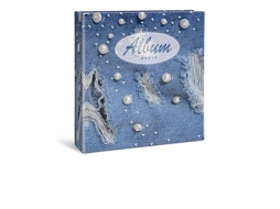 LEBEZ 80460 Álbum de Fotos e Protetor Azul Branco 100 Folhas 130 x 190