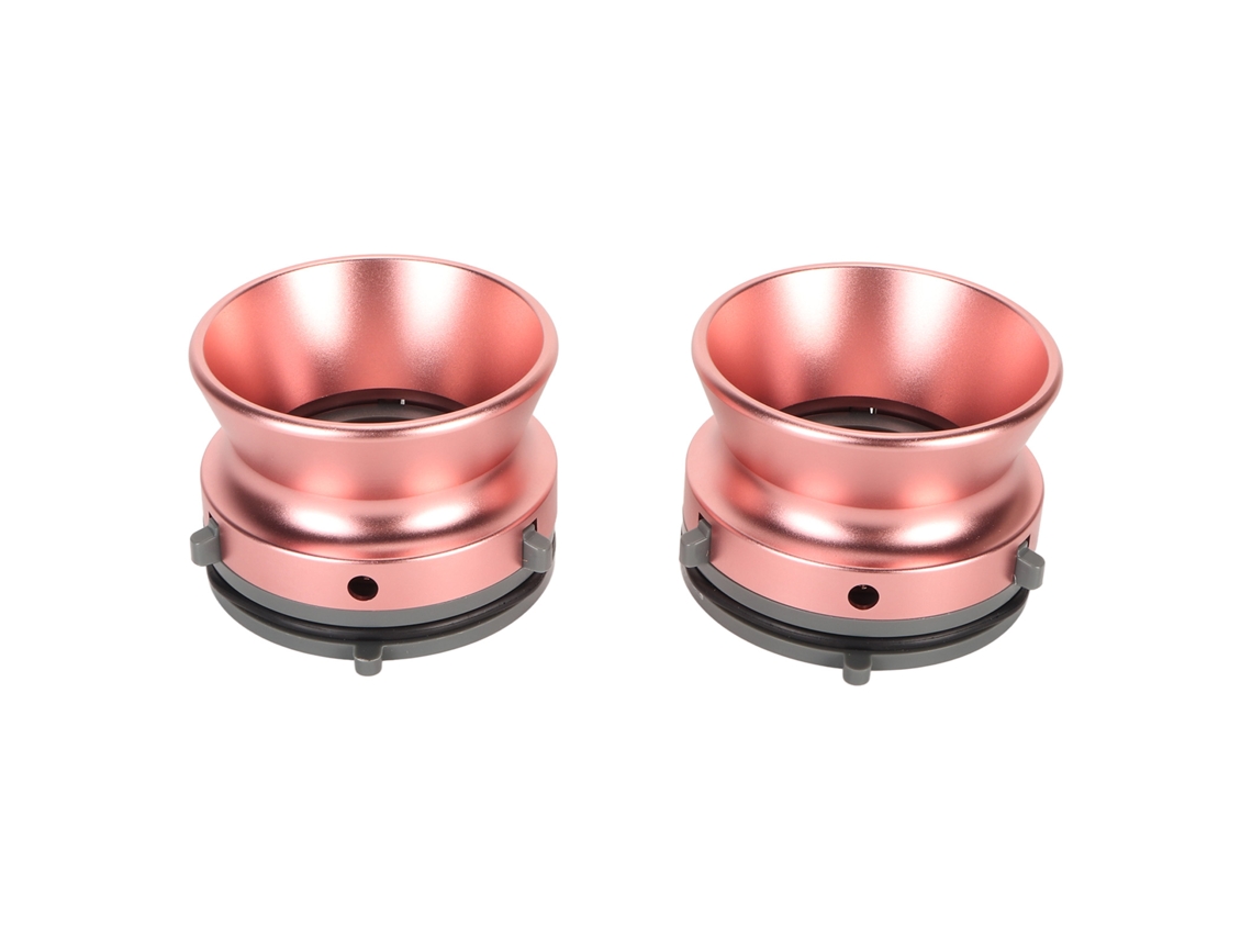 Aetheria 2pcs Adaptadores Hub Nab 1/4 10 Polegadas Alumínio Carrete Gravadora Compatível Revox B67 Akai Teac Rosa