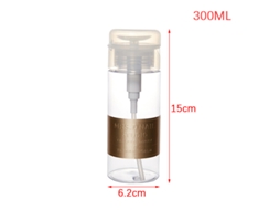 Frasco de Esmalte Reutilizável com Bomba Dosadora e Ferramentas para Unhas. MDUG (300ml)