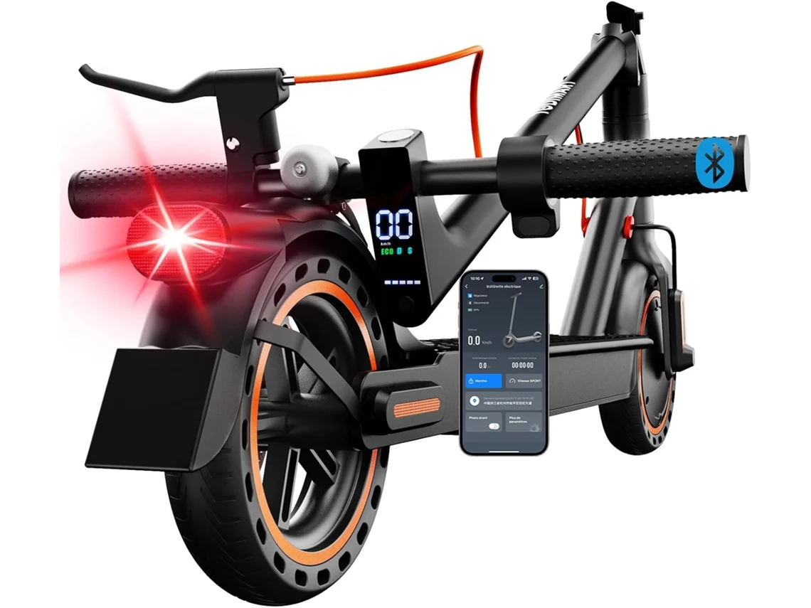 Trotinete Elétrica TODIMART T3 , 500 W Pico - Autonomia Até 35 Km, con APP-Ultraleve e Dobrável de 8,5", 3 Velocidades