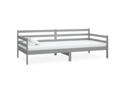 Sofá cama 90x200 Cm Madeira de Pinho Maciça Cinzento MAISON EXCLUSIVE