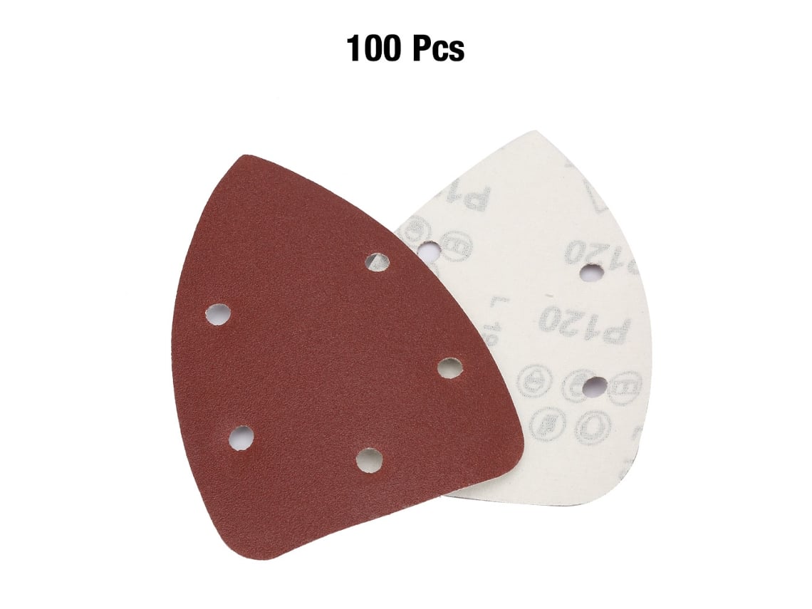 Comprimido Triangular Alumina Lixa (limpar, Polir) 100un 120 5 Furos