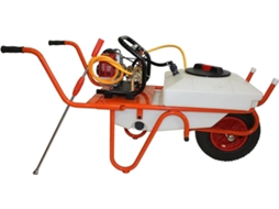 Carrinho Pulverizador BRICOFERR com Motor de 2 Tempos 50 Litros