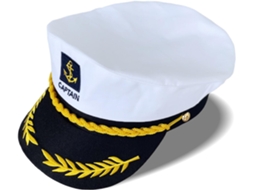 Boné de Capitão de Iate Azul Marinho Ajustável para Homem SFUSHOS