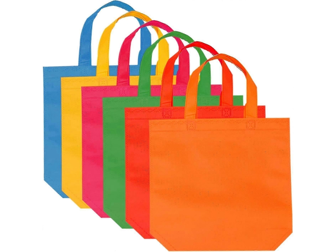 24 Sacolas De Tnt 33 X 26,2 Cm Reutilizáveis ​​para Presentes, Doces E Compras Tecido Laváveis ​​com Alça Pa Aquaforge (tecido Não Tecido)