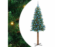 Árvore De Natal Slim Moderna Vidaxl Verde Pvc (180 Cm)