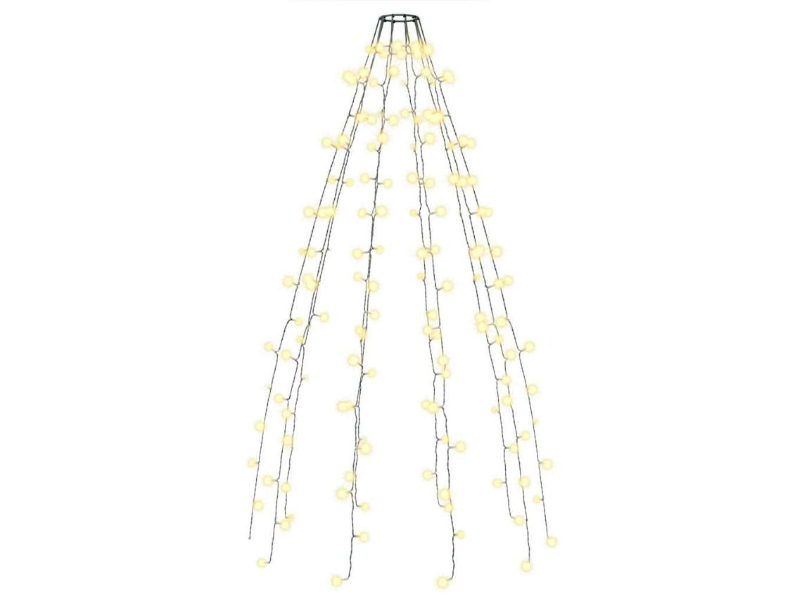 Conjunto 1 Luzes Árvore Vidaxl Branco Pvc