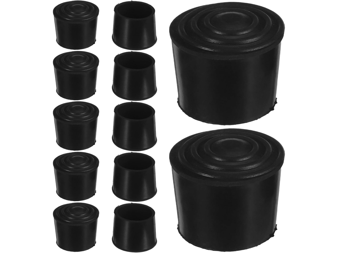 Conjunto De 16 Protetores Borracha Para Pés Cadeiras: Redondos 32 Mm