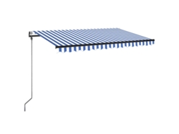 Retractable Awning, Retractable Awnings Vidaxl Azul Alumínio (300 X 250 Cm)
