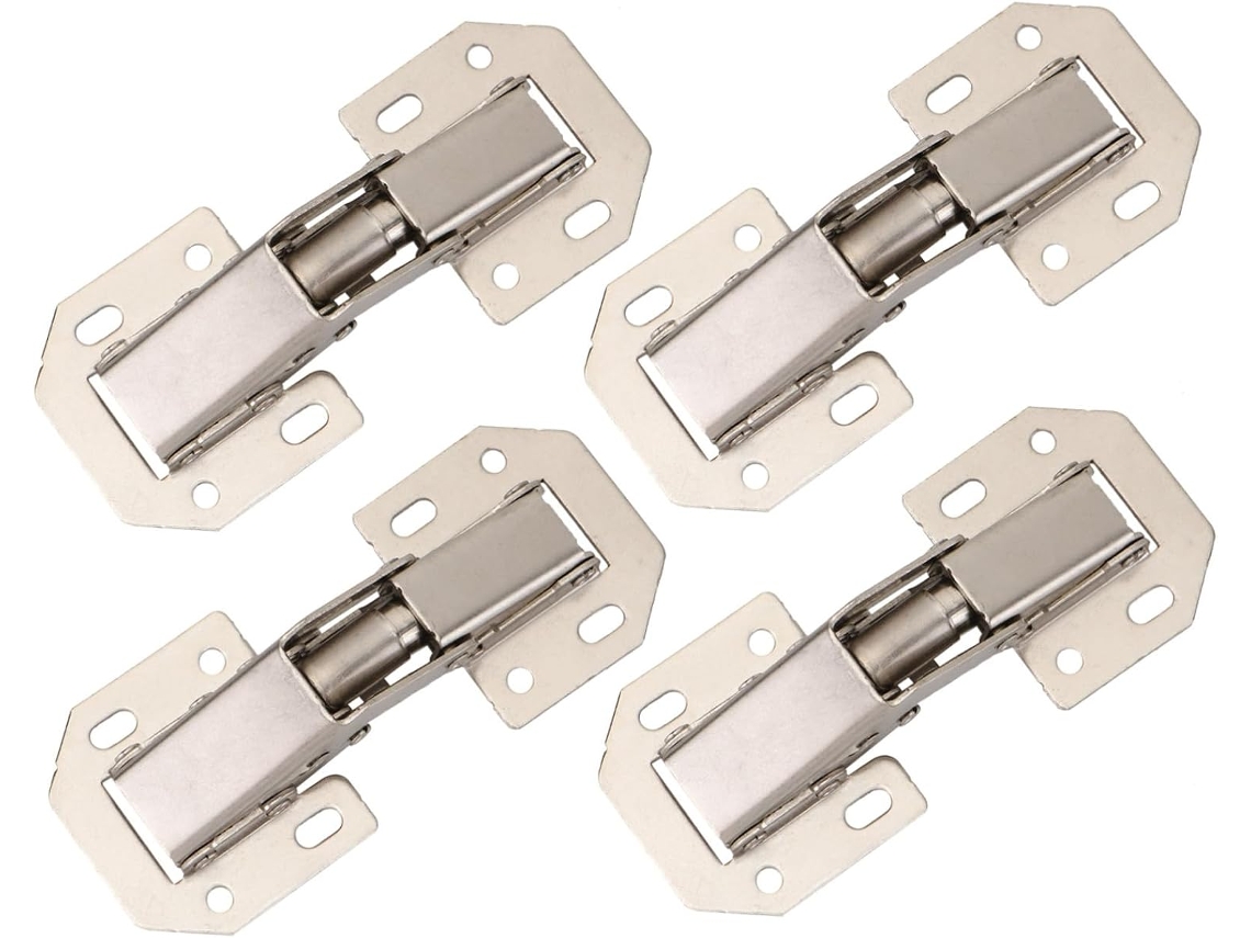 Conjunto De 4 Dobradiças Hidráulicas Para Cozinha Com Braços