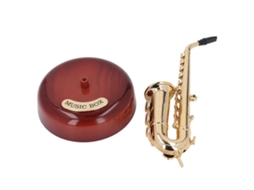 Caixa De Música Laxiscreed Com Saxofone Giratório Em Estilo Vintage