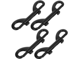 Conjunto De 4 Ganchos Duplos Para Cães, Clipes De Metal Para Cordas, Correntes E Conectores Rápidos. Conjunto De 4 Ganchos Duplos Para Gokoco