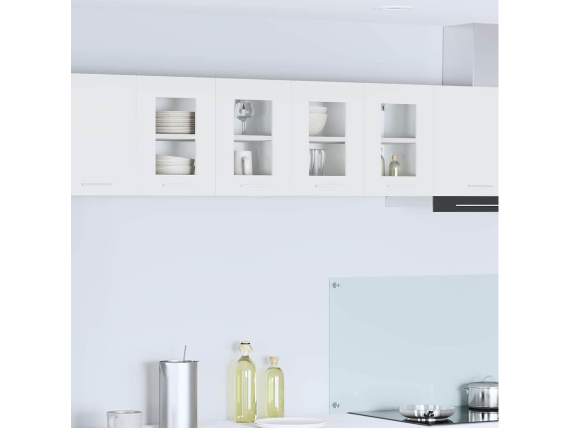 Vidaxl Armário Suspenso Com Armazenamento 2 Pcs Branco 60 X 31 X 40 Cm