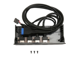 Painel Frontal Usb Hub De 4 Portas 2 Usb2.0 2 Usb3.0 Placa De Expansão De 5,25 Polegadas