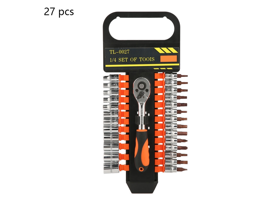 Kit de Chave de Ratchet 3/8" com Soquetes | S/MARCA