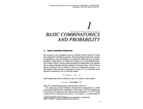 Livro Combinatorial Methods in Discrete Distributions de Charalambos A. Charalambides (Inglês)