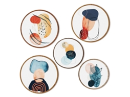 Conjunto de Decoração Geométrica de Parede Boho, 5 Peças LAXISCREED
