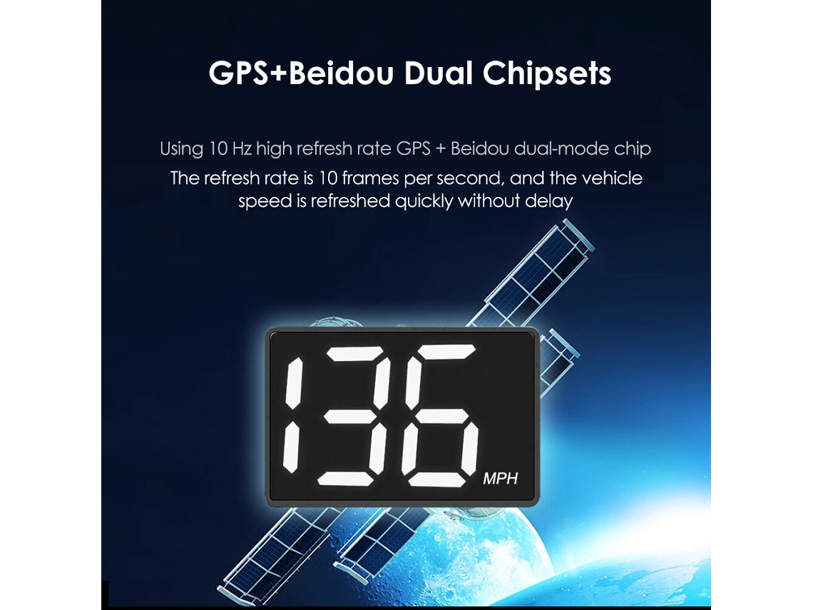 Mph-universal Car Gps Hud Heads Up Display Velocímetro De Automóvel Velocidade Do Veículo Quilómetros Por Hora Milhas Velocímetro