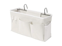 Bolsa Organizadora Suspensa Com Bolsos Para Cama Beliche Dormitório Hospitalar Porta Livros Óculos
