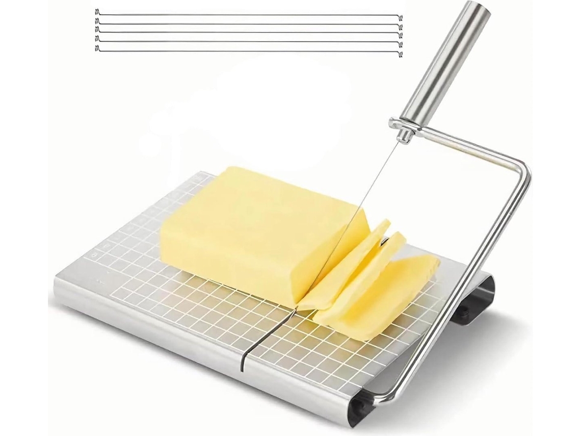 Fatiador De Queijo Para Fresco, Em Aço Inoxidável, Para Uso Doméstico, Confeitaria E Organização Da Cozinha