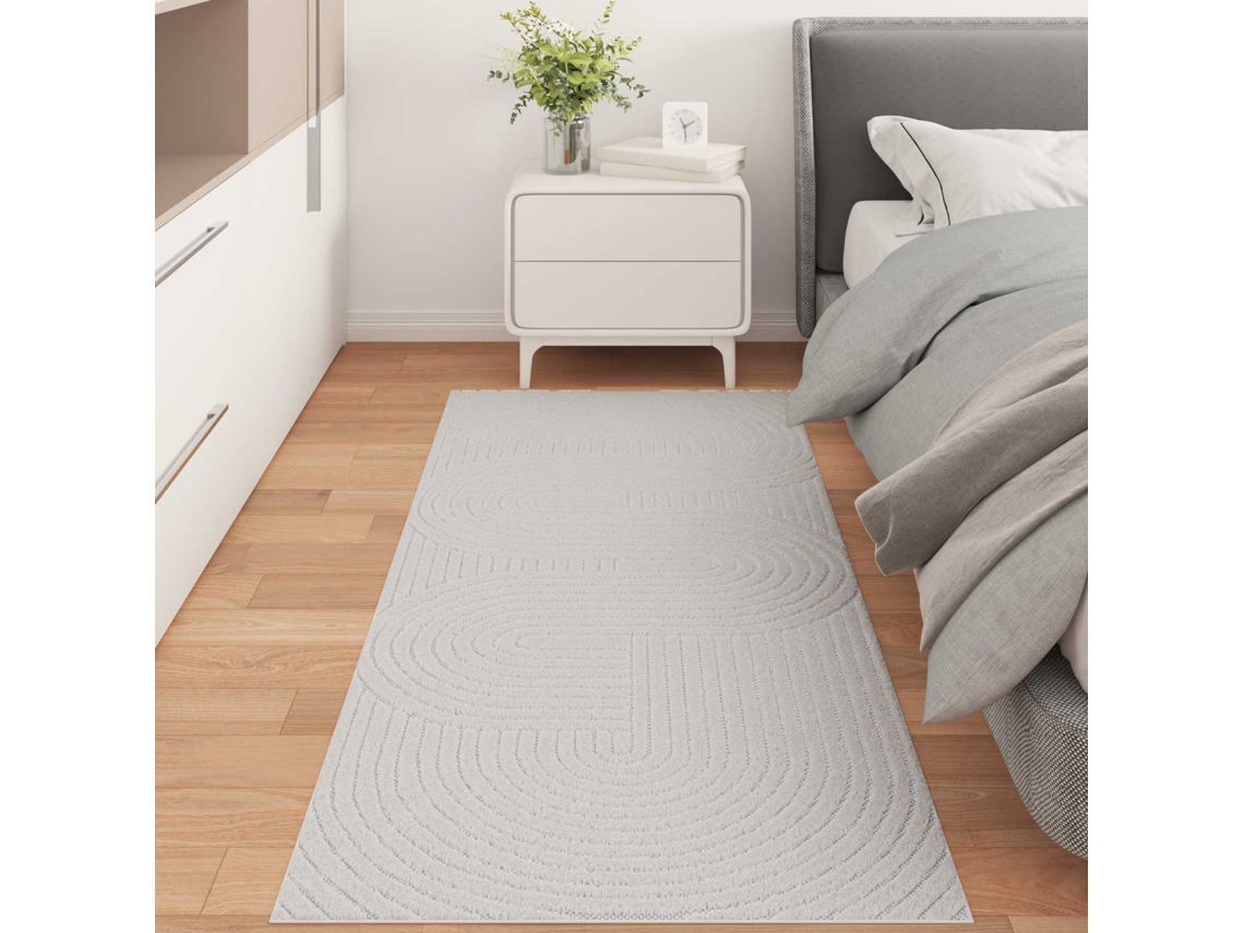 Vidaxl Tapete Para Uso Interno E Externo Palmeras Creme 150 X 80 Cm