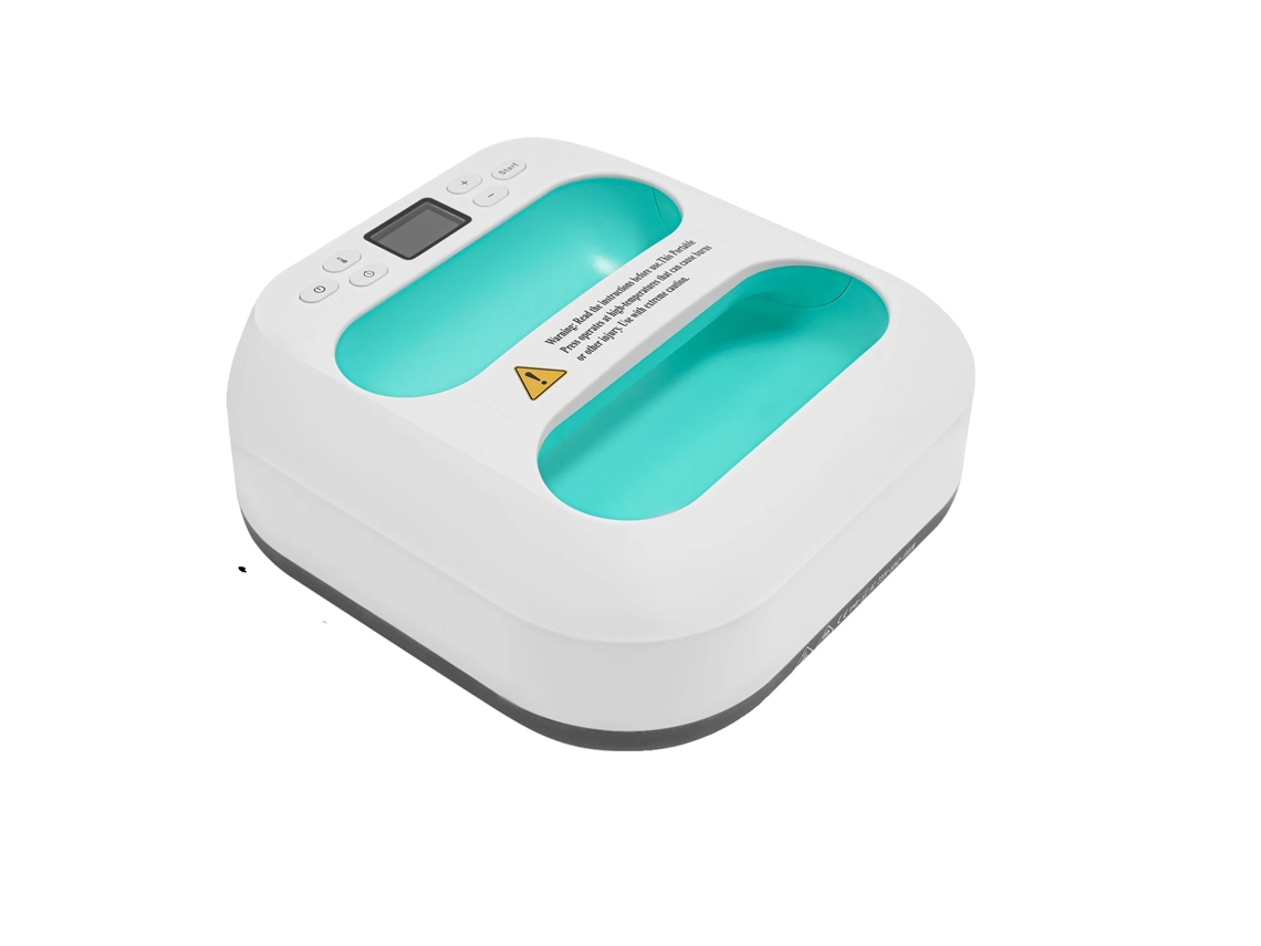 Mã¡quina De Prensa Tã©rmica, Construã§ã£o Durã¡vel Em Abs, Controle De Temperatura Ajustã¡vel, Verde Oem
