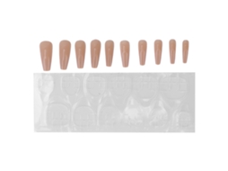 10 Unidades De Uñas Postizas De Cor Puro Com Cobertura Completa Para Mulheres Jóveis, Elegantes E Modernas - Ferramenta De Manicure N5354-04