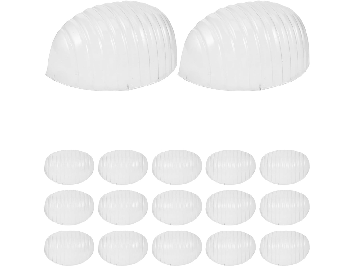 Conjunto de 50 Inserções de Plástico Transparente para Bonés GOKOCO
