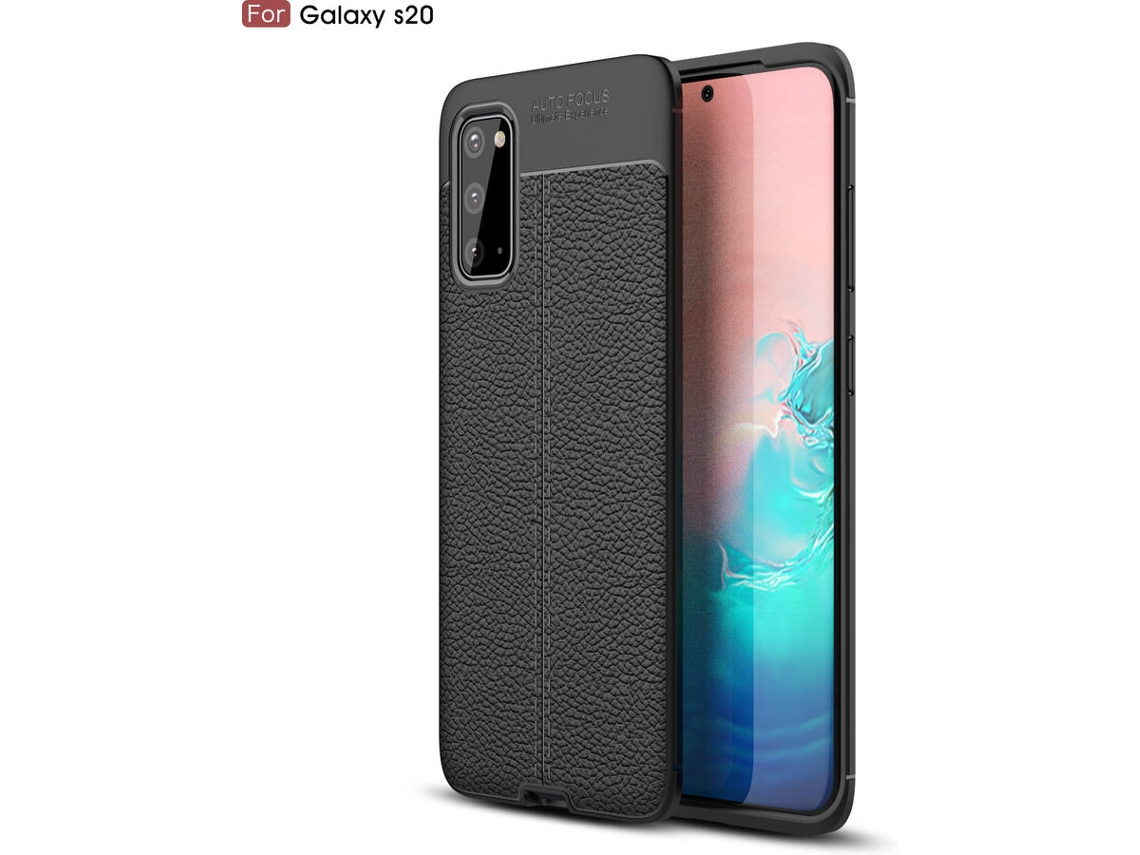 Capa Samsung S20 Rugged Leather Preto