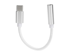 Aetheria adaptador de Áudio Type C para 3.5mm Aux Fone de Ouvido para Letv/xiaomi Branco