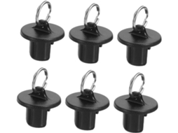 Conjunto De 6 Tampas Extremidade, Substituição Para Janelas De Enrolar E Internas Externas, Pretas, Individuais
