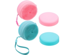 Lurelia Pack De 2 Escovas De Silicone Para Corpo E Rosto, Silicone Macio, Com Argola E Massagem Suave