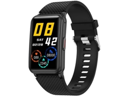 Smartwatch H96 para mulheres e homens, rastreador de fitness com chamada Bluetooth, relógio esportivo, monitor de frequência cardíaca e sono para celulares Android e iOS Bestvite (preto)