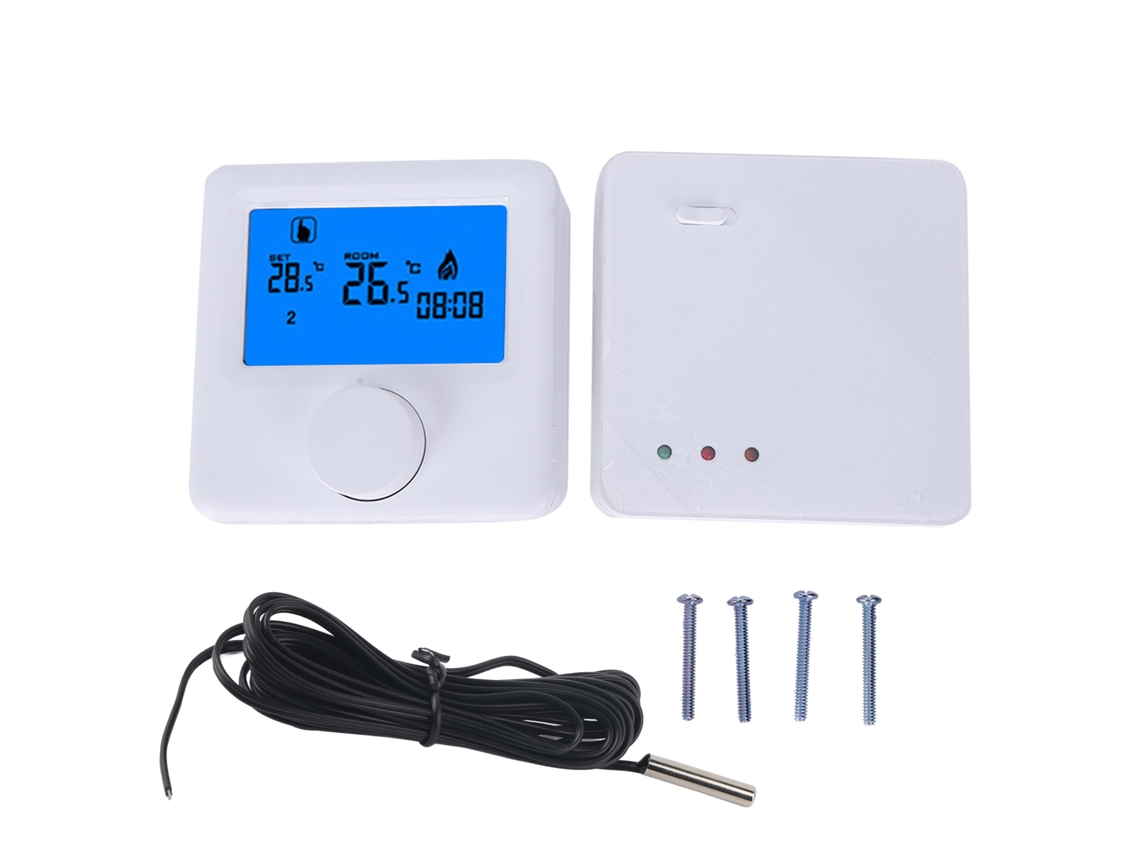 Termostato Wireless Lcd Digital Para Aquecimento Elétrico Sunflare