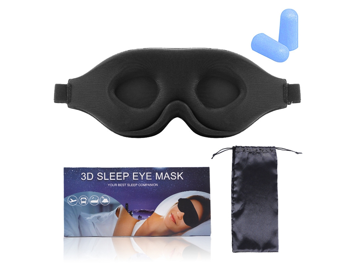 Máscara de Dormir para Homens e Mulheres Que Dormem de Lado, Pressão Zero nos Olhos, Bloqueio de Luz AQUAFORGE