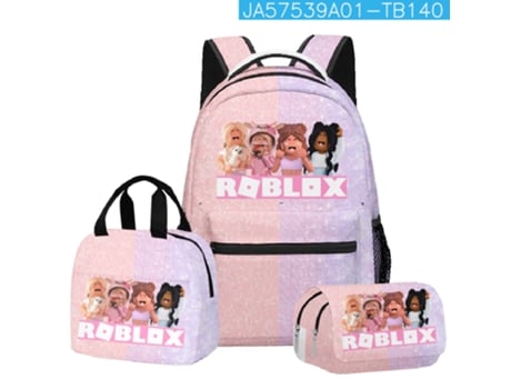 Mochila de Livro com Estampa de Desenho Animado Teen Children Mochila Escolar Lancheira Estojo de Lápis