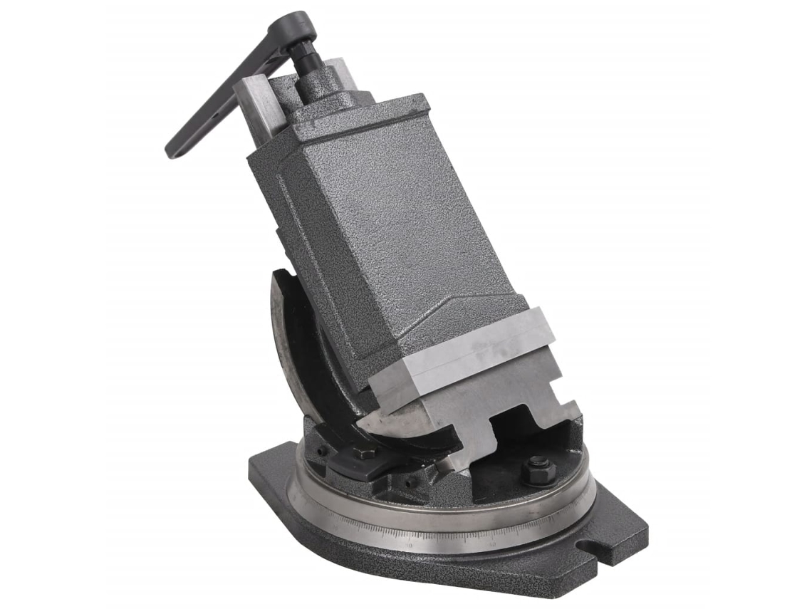 Vidaxl Torno De Bancada Inclinável De 2 Eixos 160 Mm