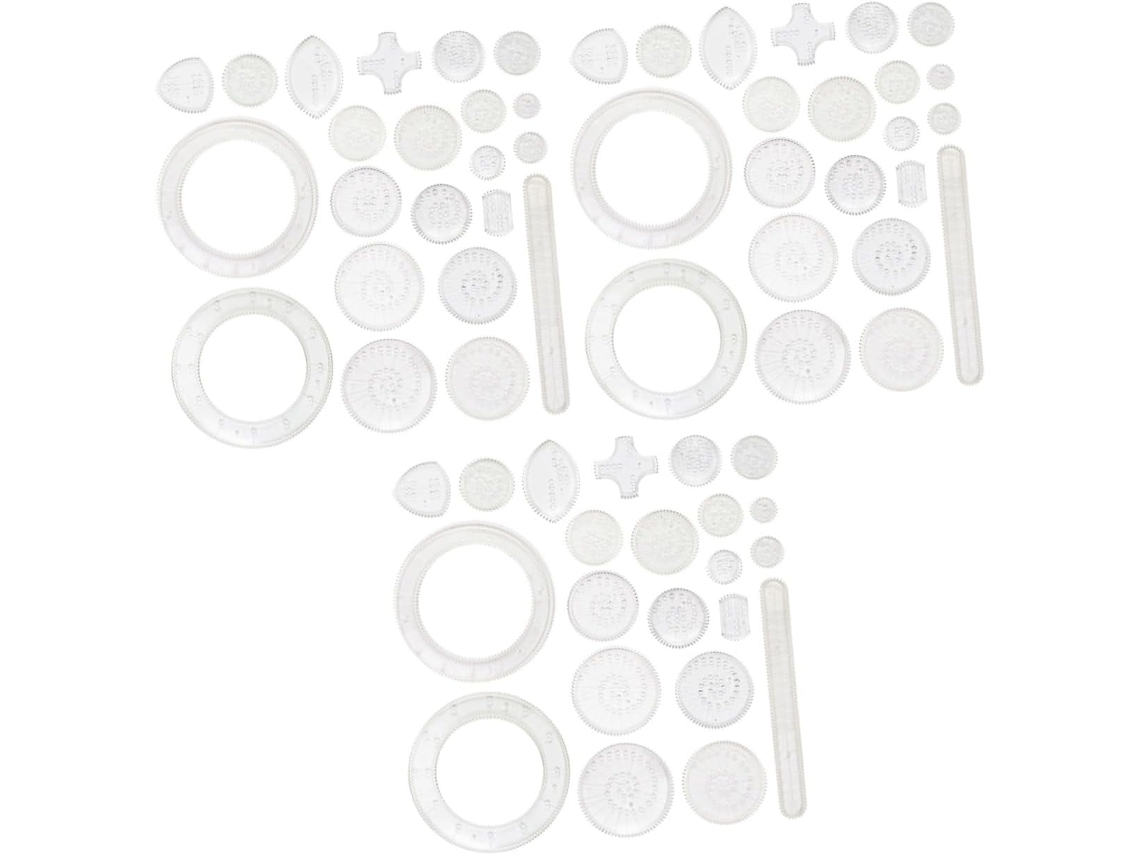 Conjunto De Desenho Multifuncional Exceart De 3 Peças, Ferramentas De