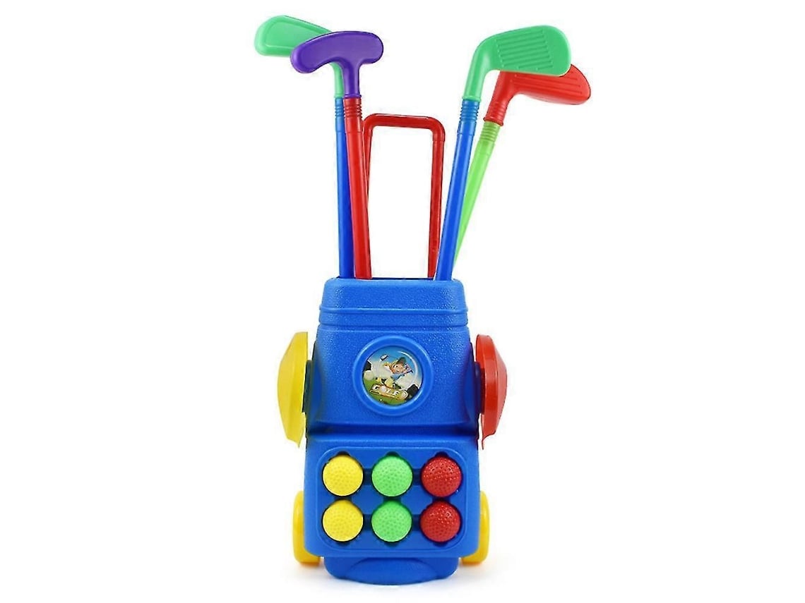 Conjunto De Golfe Infantil Com Carrinho Ajustável