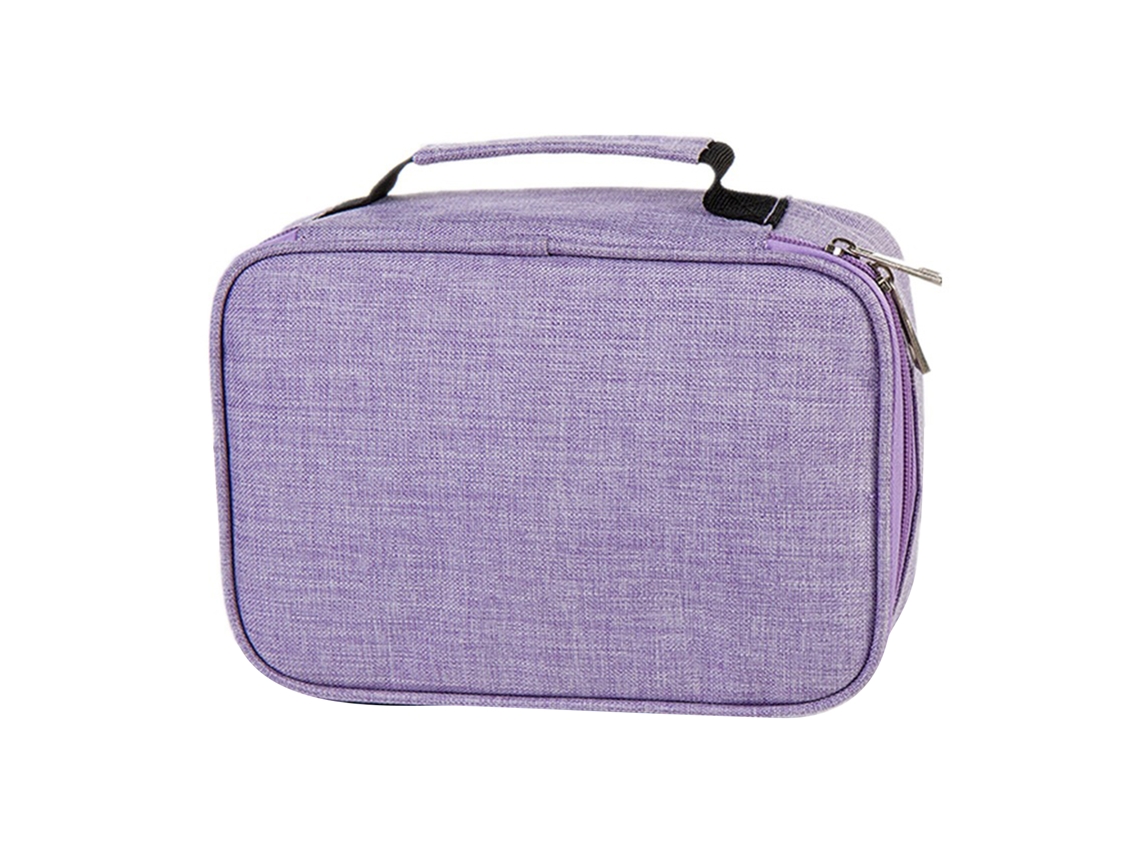 Estojo para Lápis, Grande Capacidade, Multifuncional, Roxo, Escolar, Escritório AQUAFORGE