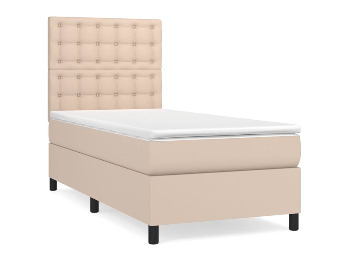 Box Spring Bed, Box Spring Beds Vidaxl Marrom Couro Artificial (80 X 200 Cm)