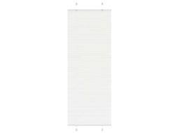 Vidaxl Branco Plissada Cega 75x200 Cm Largura Tecido 74,4 Cm Poliéster