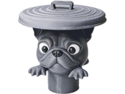 Porta Rolos De Papel Higiênico Com Estampa Bulldog Desenho Animado