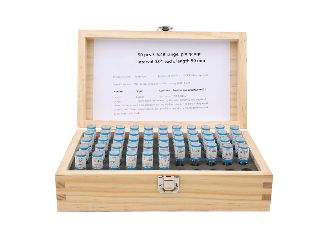 Conjunto de Paquímetros de Pino Plug 50pcs 5.49mm S/MARCA