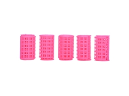 5pcs Rodas De Cabelo Plásticas Com Aderência Automática Para Penteados Sem Danos E Cachos Naturais