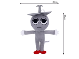 Boneco de Pelúcia Sprunki da Rhythm Box Brinquedo Incredibox, Nº 48, 23x21cm, 50g GOKOCO